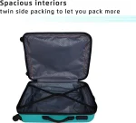 Medium Check-in Suitcase (66 cm) 4 Wheels - ECLIPSE 66 - Teal#JustHere